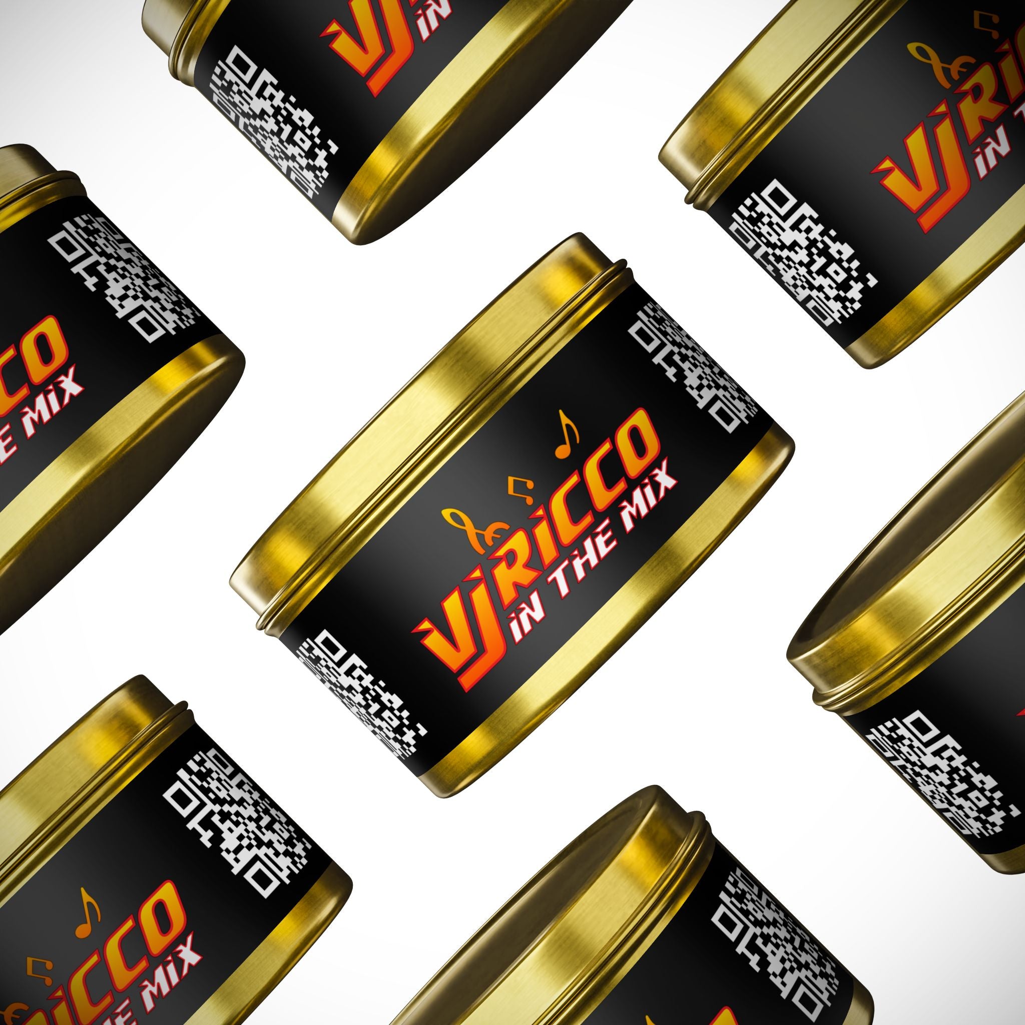 "VJ Ricco"🎤 Themed Tin Candle - Perfect for Relaxation and Gifting
